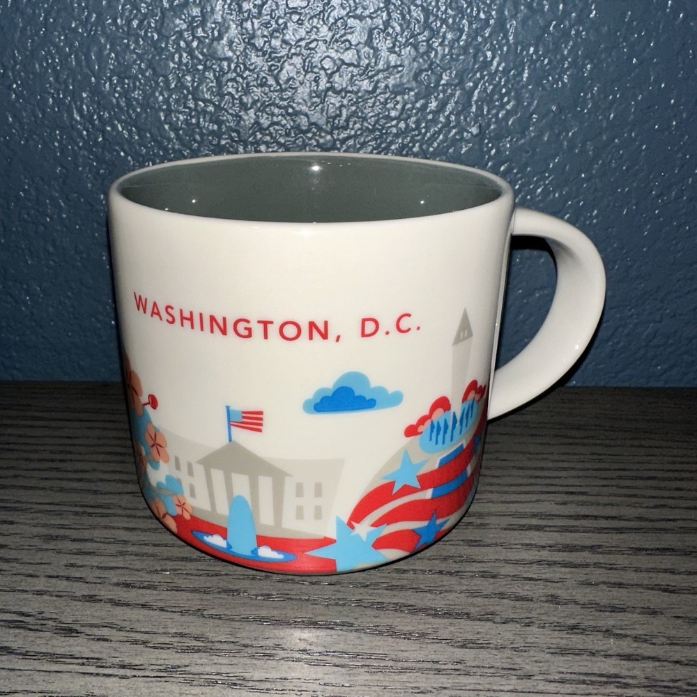 Starbucks Washington DC 2016 You Are Here Collection 14 oz Coffee Mug Exc. Cond.